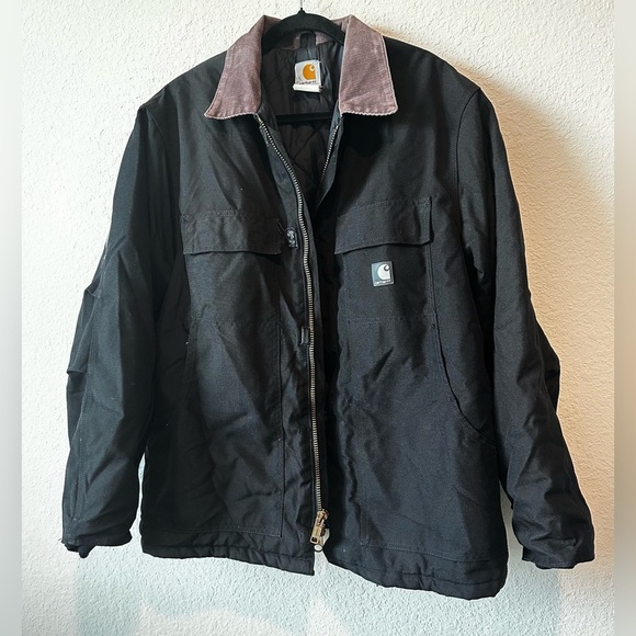 Carhartt Duck Canvas Yucon Chore Field Jacket Sz XL Jacket C55 Black. - Picture 1 of 10
